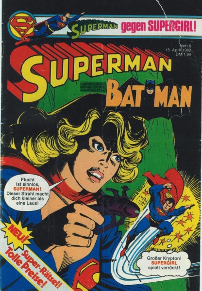 Superman 1982/ 8 (Z1-2), Ehapa