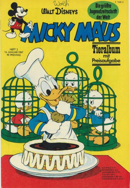 Micky Maus 1967/ 2 (Z1, Sz, Sm), Ehapa