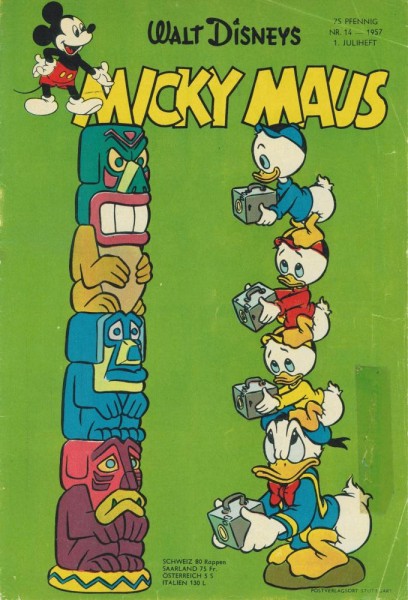 Micky Maus 1957/ 14 (Z1-2/2, T), Ehapa