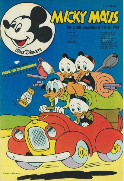 Micky Maus 1971/ 23 (Z1), Ehapa
