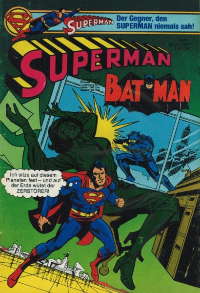 Superman 1981/ 1 (Z2, W), Ehapa