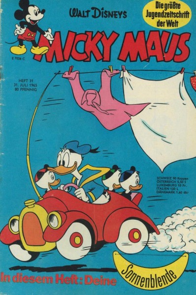Micky Maus 1965/ 31 (Z2), Ehapa