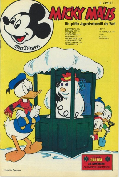 Micky Maus 1971/ 7 (Z1), Ehapa