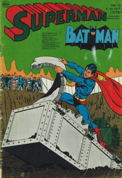 Superman 1972/ 14 (Z2, Sz, Sm), Ehapa