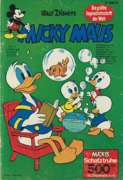 Micky Maus 1969/ 11 (Z2-3), Ehapa