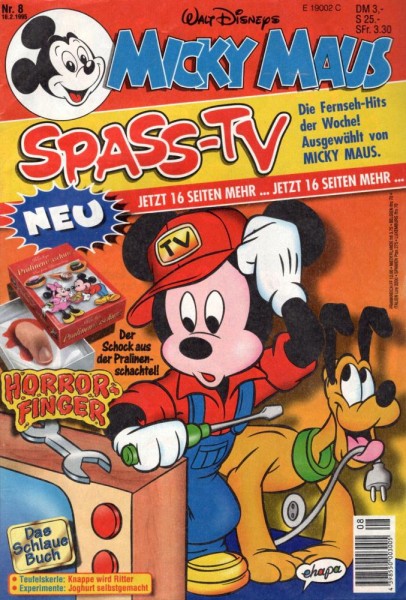 Micky Maus 1995/ 8 (Z1), Ehapa