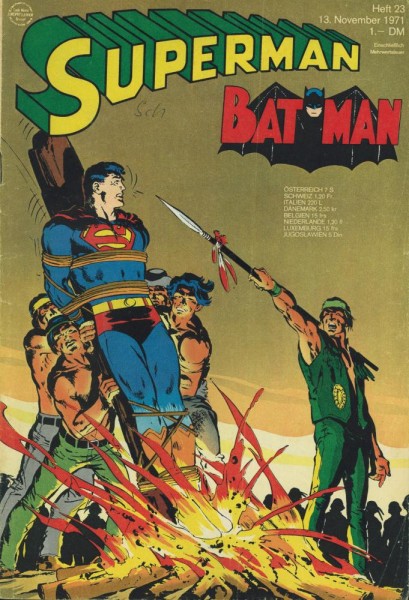 Superman 1971/ 23 (Z1-2/2, Sz), Ehapa