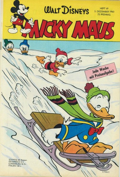 Micky Maus 1960/ 49 (Z1-2, Sm), Ehapa