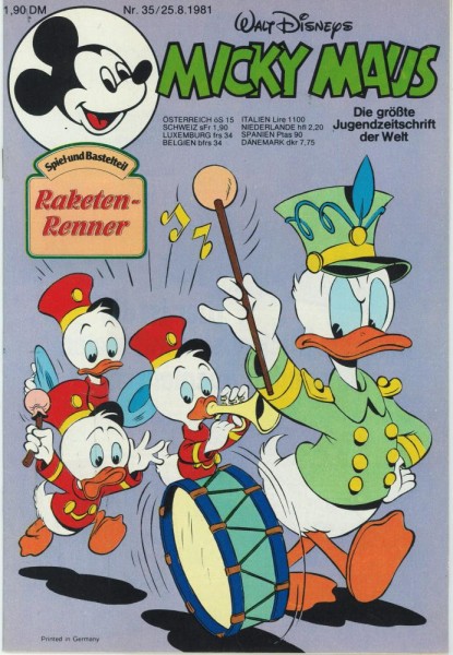 Micky Maus 1981/ 35 (Z1), Ehapa