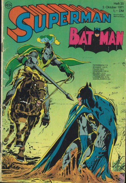 Superman 1971/ 20 (Z2, Sm), Ehapa
