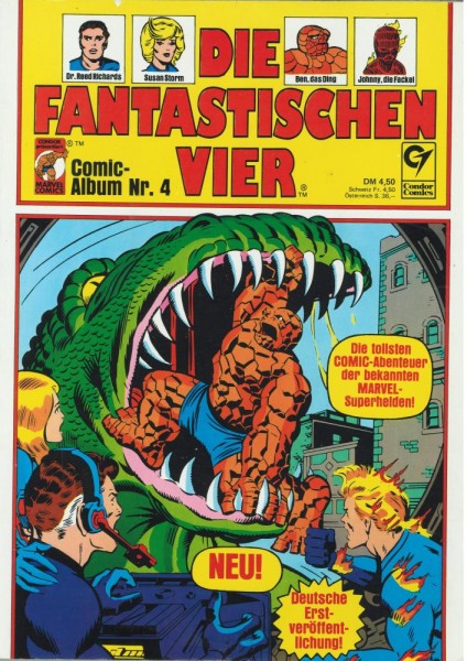 Die Fantastischen Vier Comic Album 4 (Z1), Condor