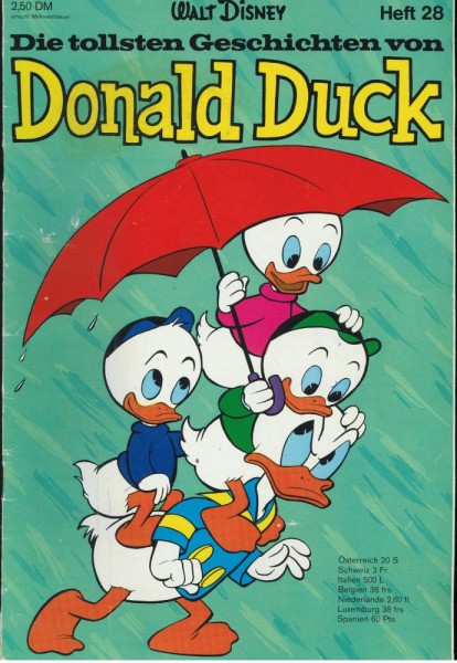 Die tollsten Geschichten von Donald Duck Sonderheft 28/1972 (Z1-), Ehapa
