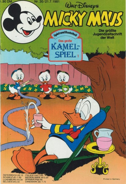 Micky Maus 1981/ 30 (Z0-1), Ehapa