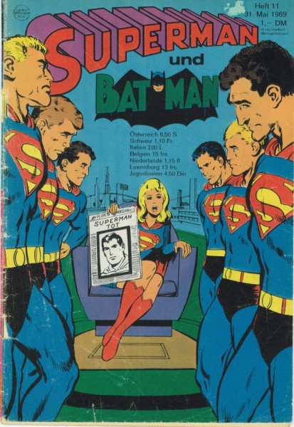 Superman 1969/ 11 (Z2-3, Sz), Ehapa