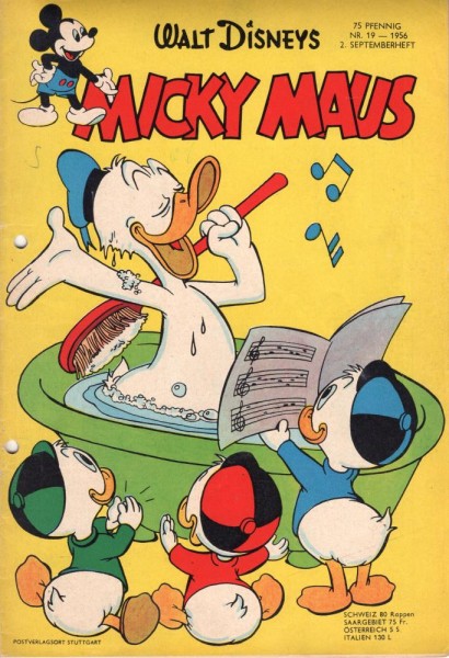 Micky Maus 1956/ 19 (Z1-2, Sm, gel.), Ehapa