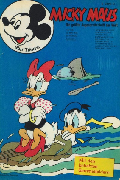 Micky Maus 1970/ 20 (Z1-2, Sm), Ehapa