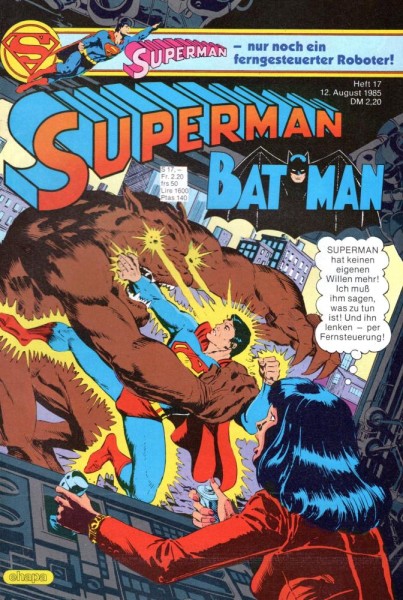 Superman 1985/ 17 (Z0), Ehapa