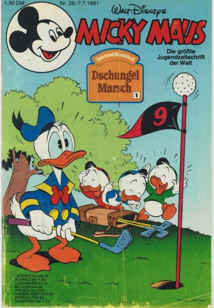 Micky Maus 1981/ 28 (Z1), Ehapa