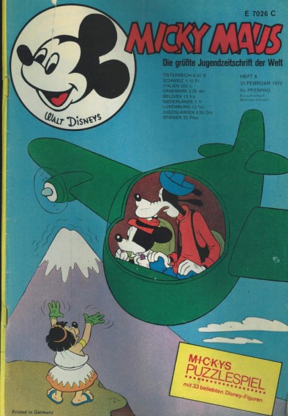 Micky Maus 1970/ 8 (Z2), Ehapa