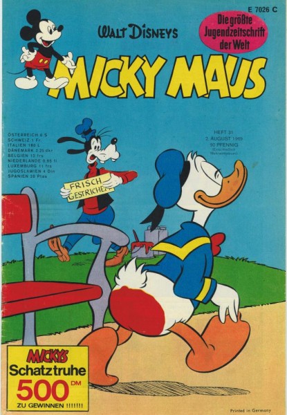 Micky Maus 1969/ 31 (Z1-2), Ehapa