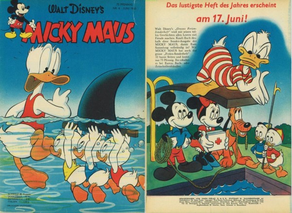 Micky Maus 1953/ 6 (Z2), Ehapa