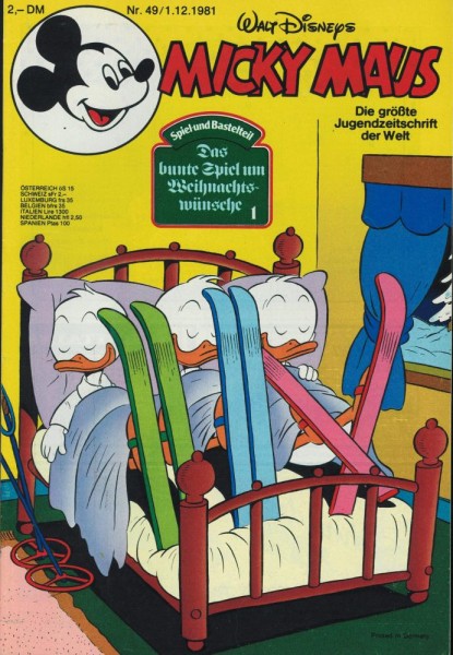 Micky Maus 1981/ 49 (Z0-1), Ehapa