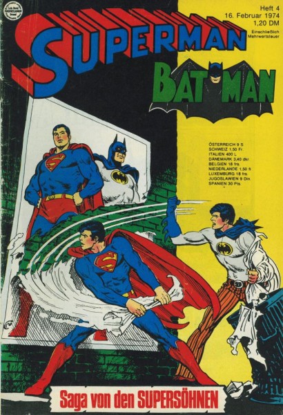 Superman 1974/ 4 (Z2, Sm), Ehapa