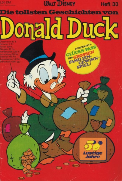 Die tollsten Geschichten von Donald Duck Sonderheft 33 (Z1-2), Ehapa