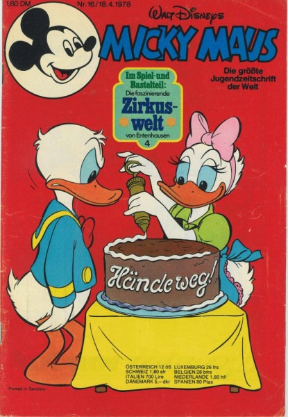 Micky Maus 1978/ 16 (Z1), Ehapa