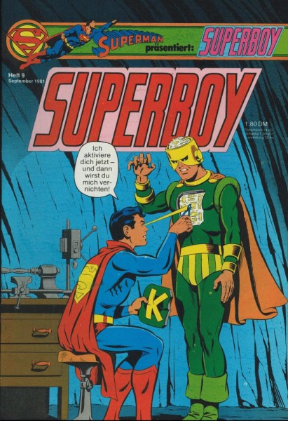 Superboy 1981/ 9 (Z0), Ehapa