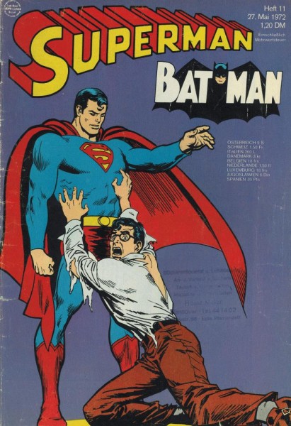 Superman 1972/ 11 (Z2, St, Sm), Ehapa