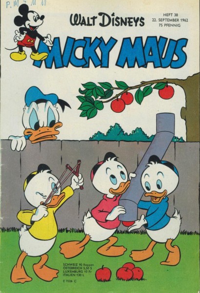 Micky Maus 1962/ 38 (Z2, Sz), Ehapa