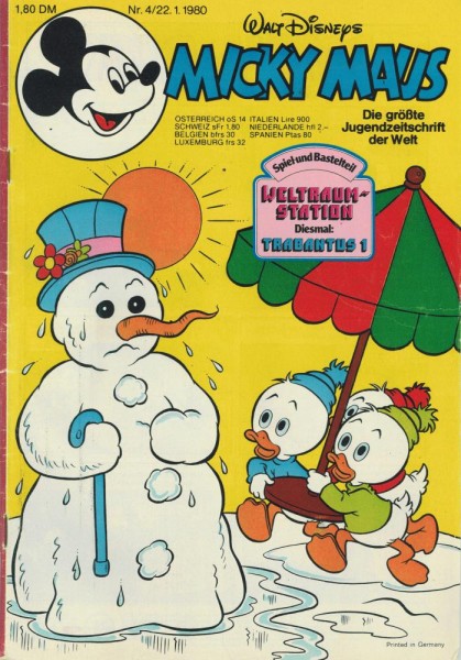 Micky Maus 1980/ 4 (Z2), Ehapa