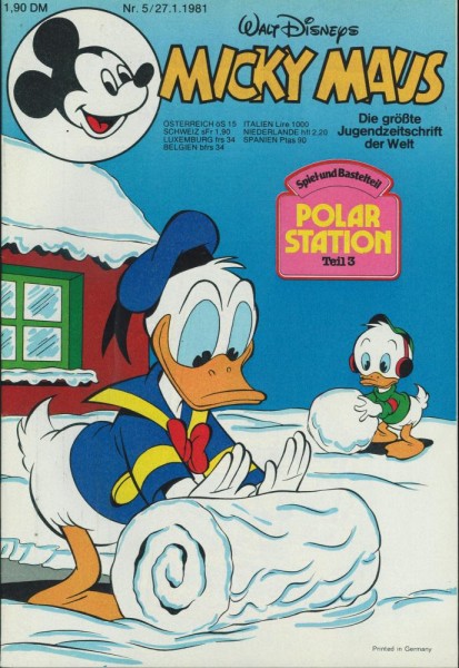 Micky Maus 1981/ 5 (Z0-1), Ehapa