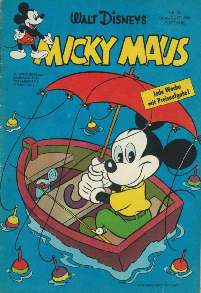 Micky Maus 1958/ 32 (Z1-2), Ehapa