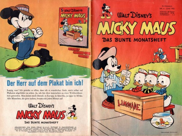 Micky Maus 1952/ 6 (Z1-2), Ehapa