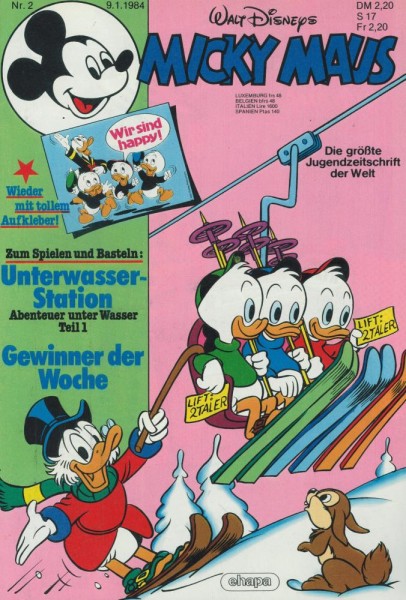 Micky Maus 1984/ 2 (Z0-1/1), Ehapa