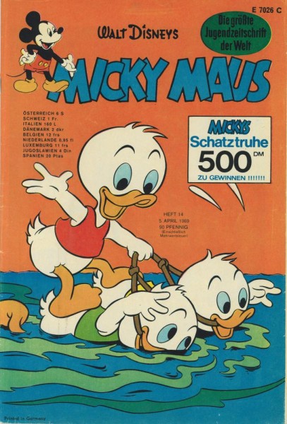 Micky Maus 1969/ 14 (Z1-2), Ehapa