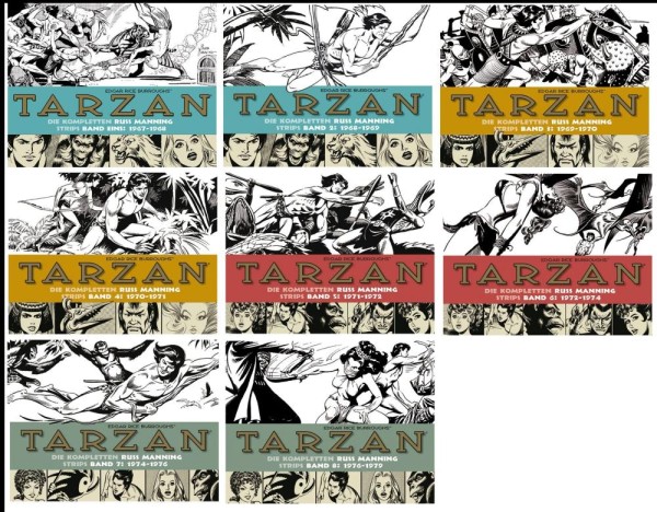 Tarzan Strips Set von Russ Manning 1-8 (Z0), Bocola