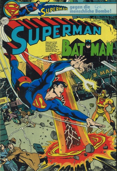 Superman 1980/ 1 (Z1-2, Sm, Sz), Ehapa