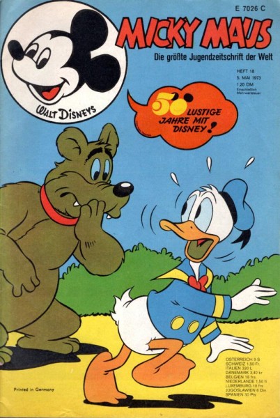 Micky Maus 1973/ 18 (Z1), Ehapa
