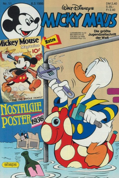 Micky Maus 1986/ 11 (Z1), Ehapa