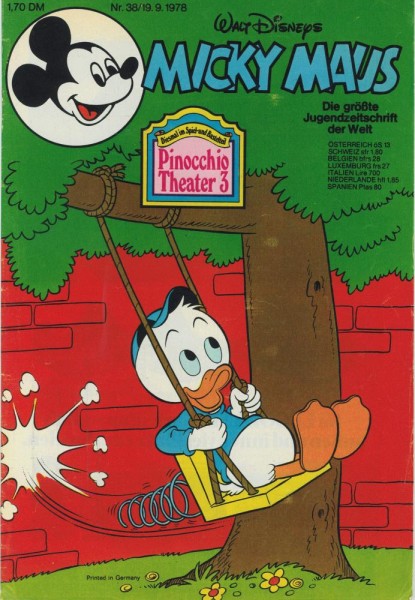 Micky Maus 1978/ 38 (Z1-2), Ehapa