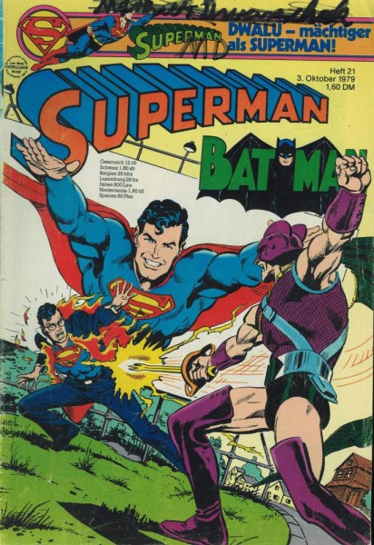 Superman 1979/ 21 (Z2, Sz, Sm), Ehapa