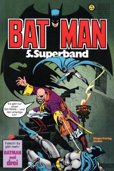 Batman Superband 5 (Z1,1. Auflage), Ehapa
