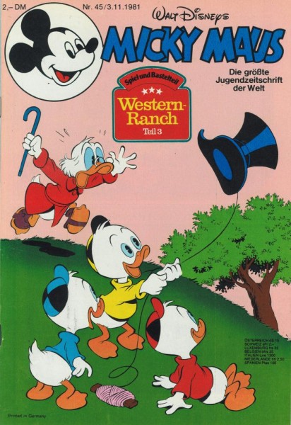 Micky Maus 1981/ 45 (Z0-1/1), Ehapa