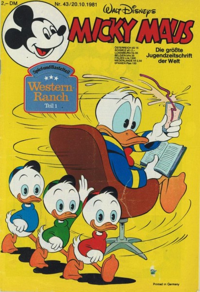 Micky Maus 1981/ 43 (Z1-2/2), Ehapa
