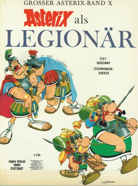 Asterix 10 (Z1-, 1. Auflage), Ehapa