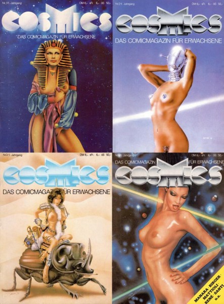 Cosmics - Comicmagazin für Erwachsene 1-4 (Z1), Melzer