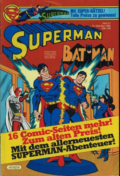 Superman 1982/ 21 (Z1-), Ehapa